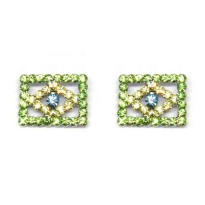 Brinco Brasil com Strass