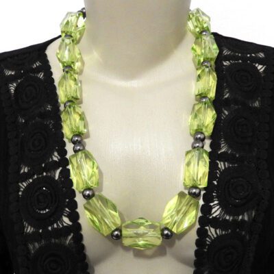 Maxi Colar Verde Cristal