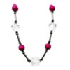 Maxi Colar Pink e Cristal