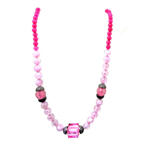 Colar Rosa Cristal