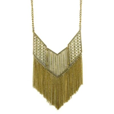 Maxi Colar Dourado com Franjinha