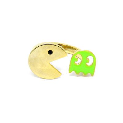 Anel PAC-MAN Verde Neon
