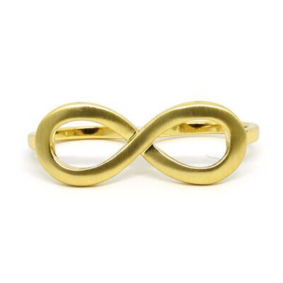Anel Duplo Infinito - Dourado