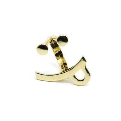 Anel Emoji Língua - Dourado