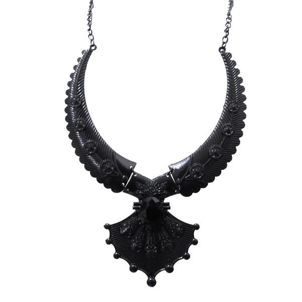 Tamanho de Colares Maxi colar Preto