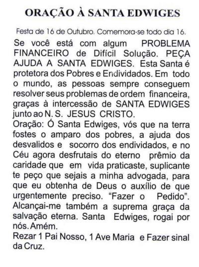 Escapulário Santa Edwiges