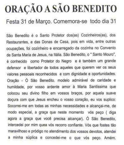 Escapulário São Benedito