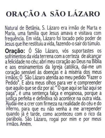 Escapulário São Lázaro