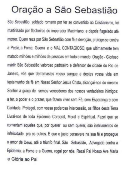 Escapulário São Sebastião