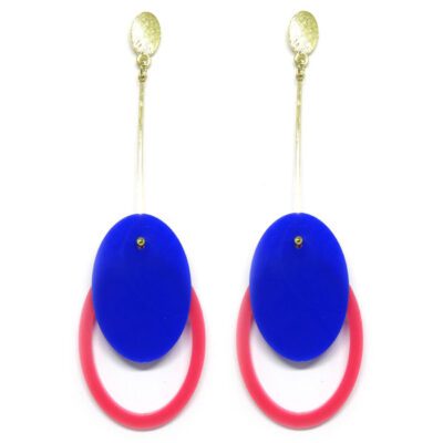 Brinco De Acrílico Oval