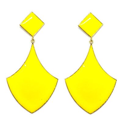 Brinco Esmaltado Amarelo