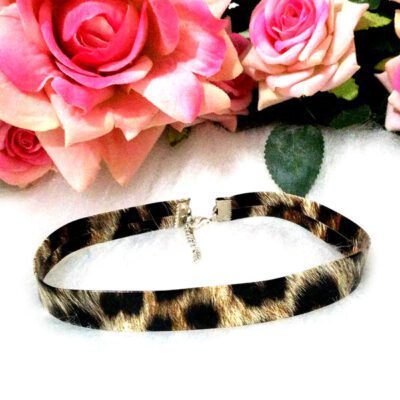 Choker Animal Print Onça