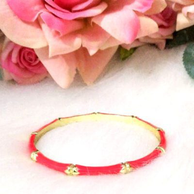 Pulseira Esmaltada Vermelha