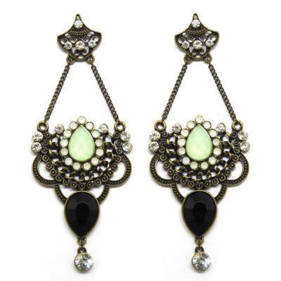 Brinco Boho com Strass