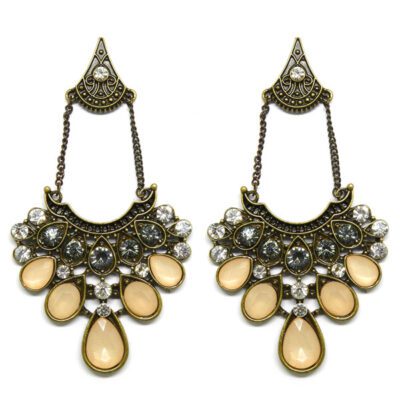 Brinco Boho com Strass