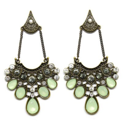Brinco Boho com Strass