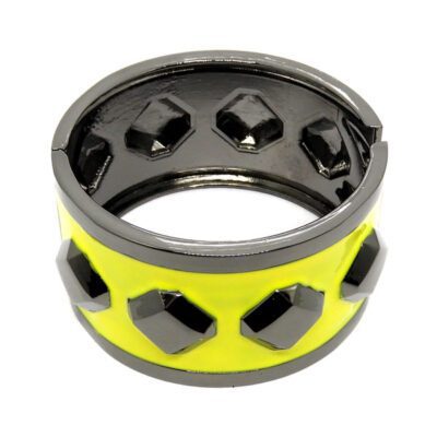 Bracelete Grafite e Amarelo