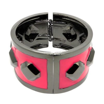 Bracelete Grafite e Pink