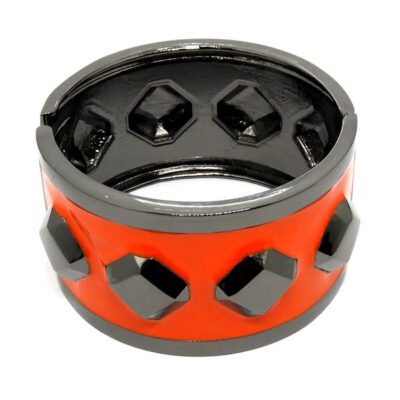 Bracelete Grafite e Vermelho