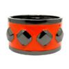 Bracelete Grafite e Vermelho