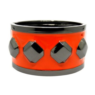 Bracelete Grafite e Vermelho