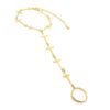Pulseira Anel com Cruz Dourada