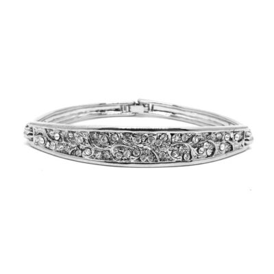 Pulseira Prata com Strass