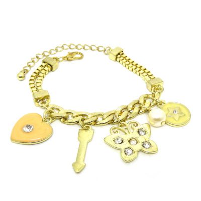 Pulseira com Berloques Nude