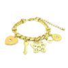 Pulseira com Berloques Nude