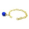 Pulseira com Elos e Bola Azul