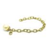 Pulseira com Elos e Bola Perolada