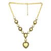 Colar Boho Dourado com Coração