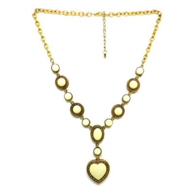Colar Boho Dourado com Coração