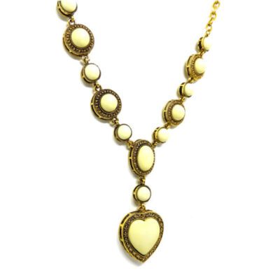 Colar Boho Dourado com Coração