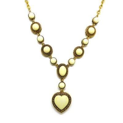 Colar Boho Dourado com Coração