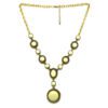 Colar Boho Dourado com Creme