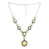 Colar Boho Prata com Creme