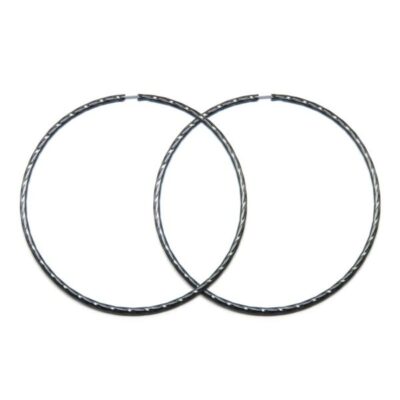 Brinco Argola Grafite Grande