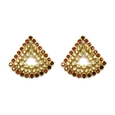 Brinco Triangular Caramelo