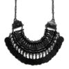 Maxi Colar Boho Preto com Moedas
