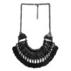 Maxi Colar Boho Preto com Moedas