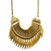 Maxi Colar Boho com Asas Dourado
