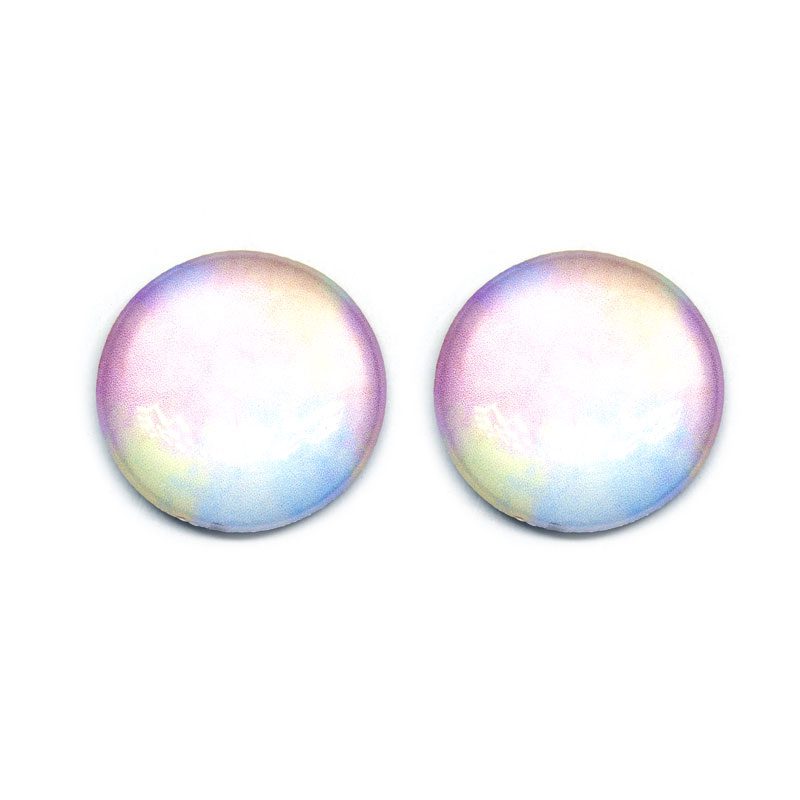 Brinco Botão Tie Dye