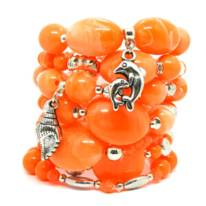 Kit de Pulseiras Laranja