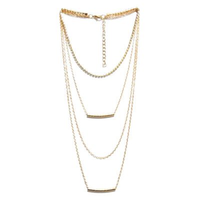 Choker Dourado com Strass