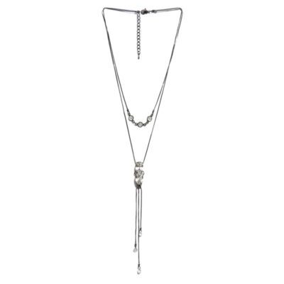 Choker Duplo Gravatinha com Zirconia
