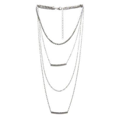 Choker Prata com Strass