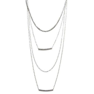 Choker Prata com Strass