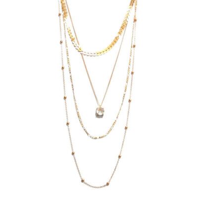 Choker Ramos com Pedra Cristal