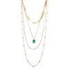 Choker Ramos com Pedra Verde